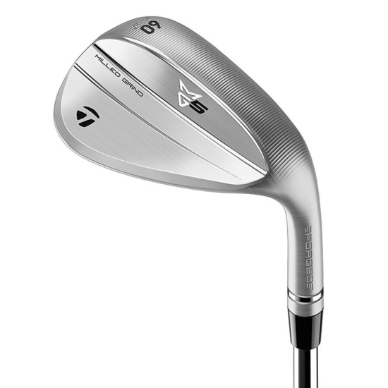 TaylorMade Golf Milled Grind 5 Chrome Wedge - 56° Loft, 12° Bounce - Right Hand